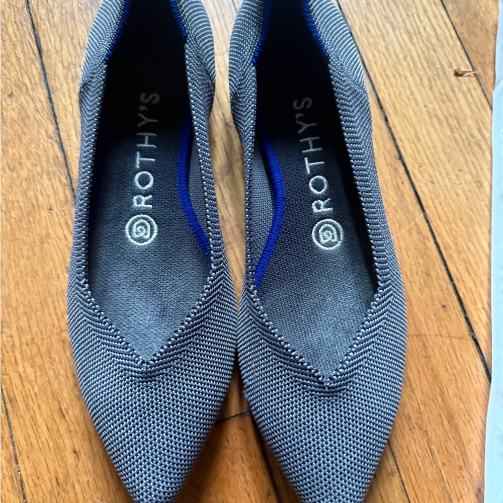 Rothy's Women's Grey The Point Flats w extra insole